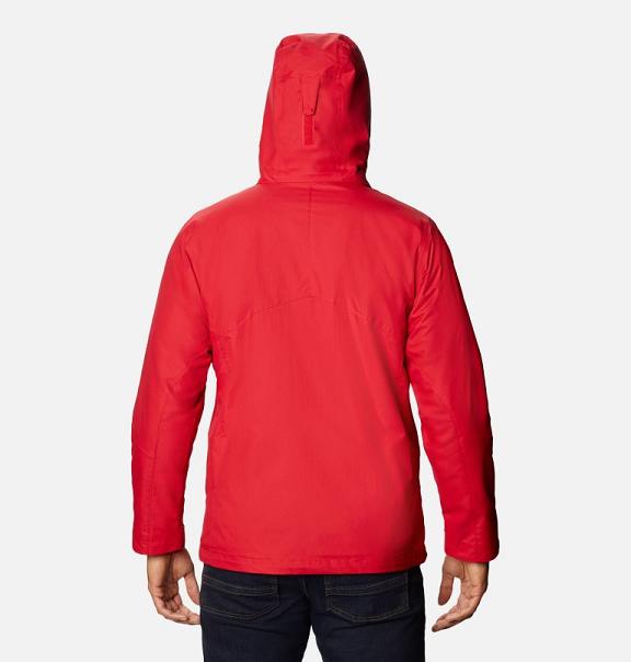 Columbia Bugaboo II Interchange 3 In 1 Jacket Red For Men's NZ79132 New Zealand